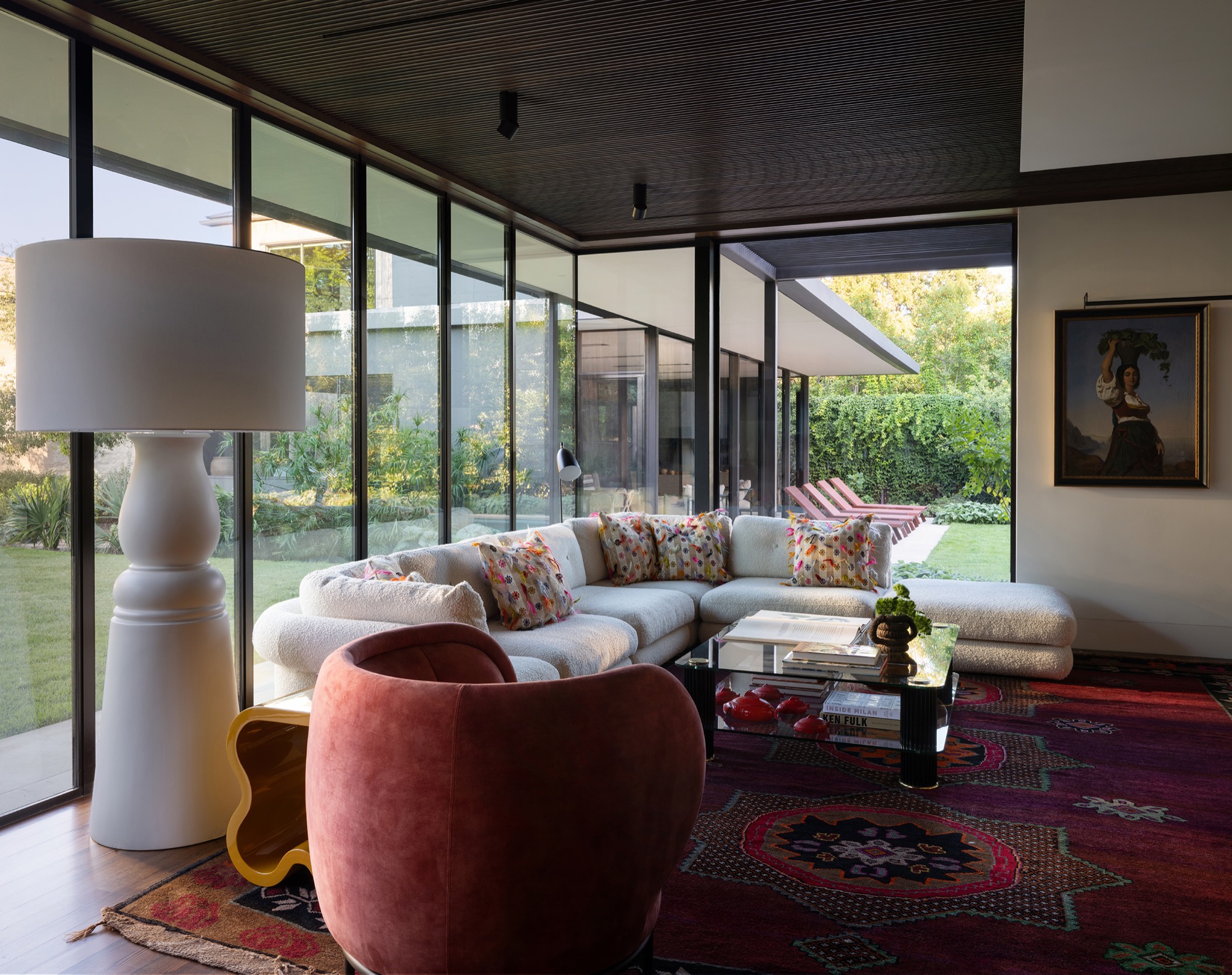 Victorian House historic addition with steel windows in Austin, Texas